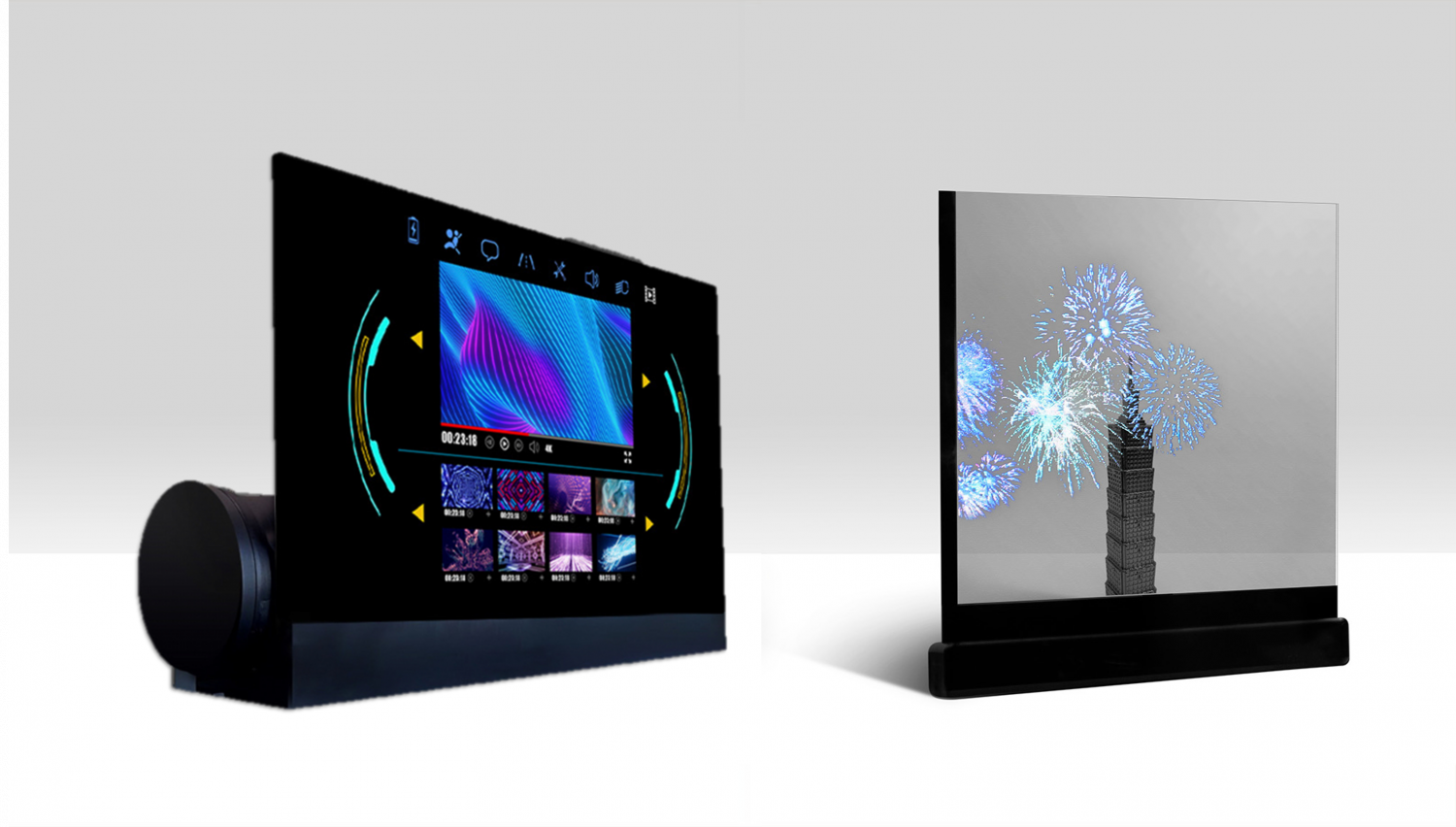 可卷式、折迭性、高透明